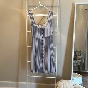 NEW - American Eagle Striped Dress with Buttons size M
